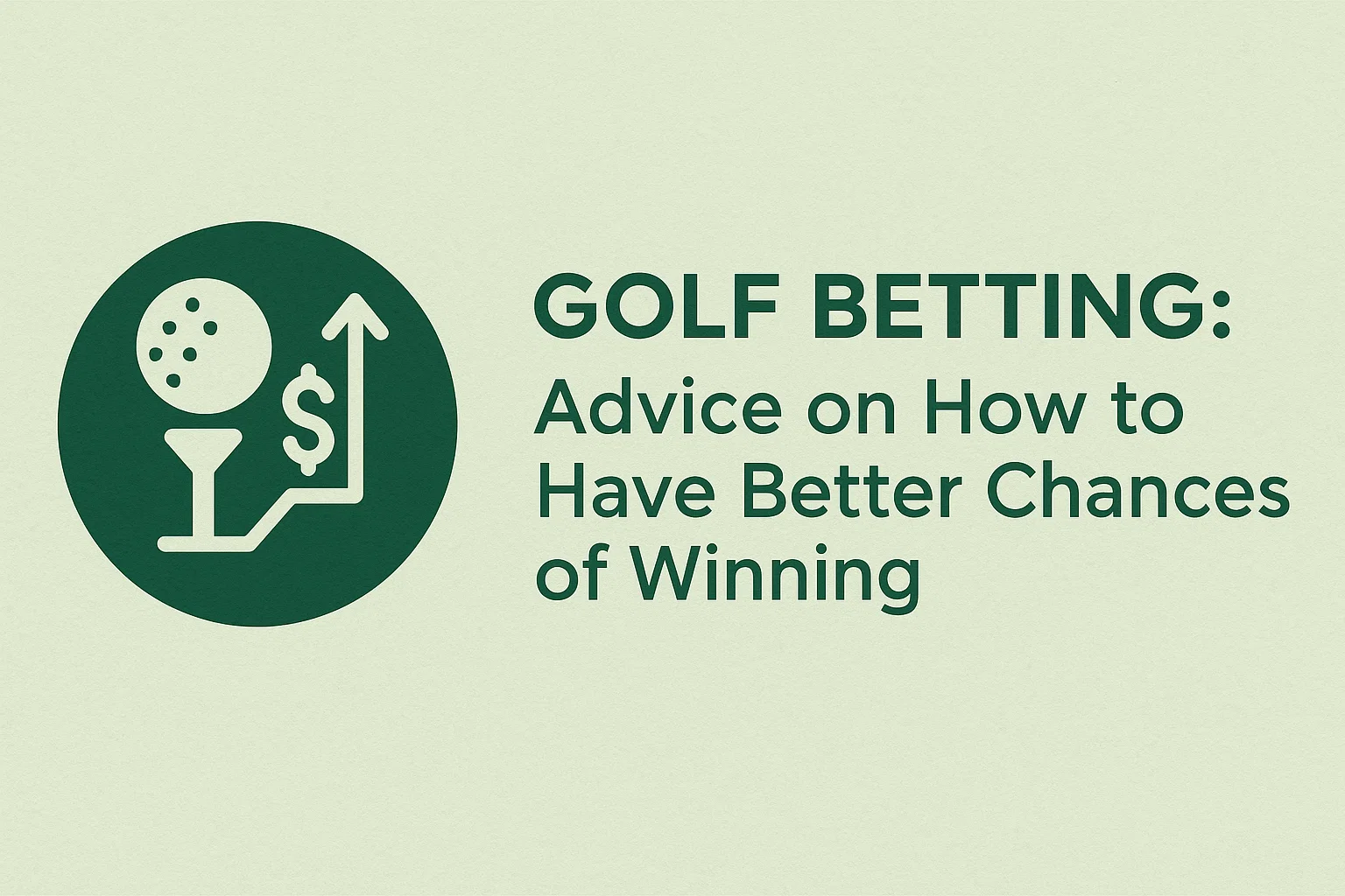 Golf Betting: Advice on How to Have Better Chances of Winning