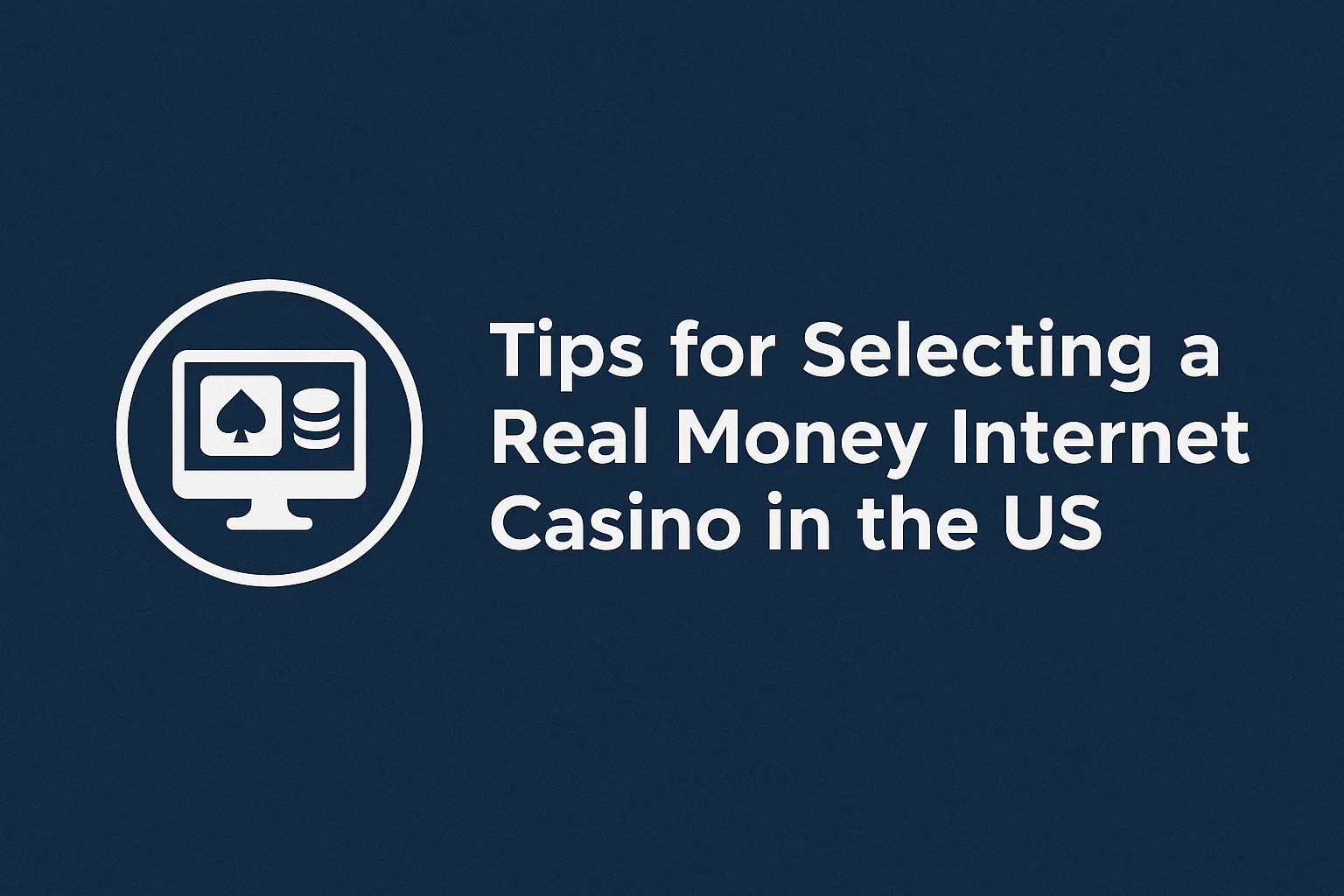 Tips for Selecting a Real Money Internet Casino in the US