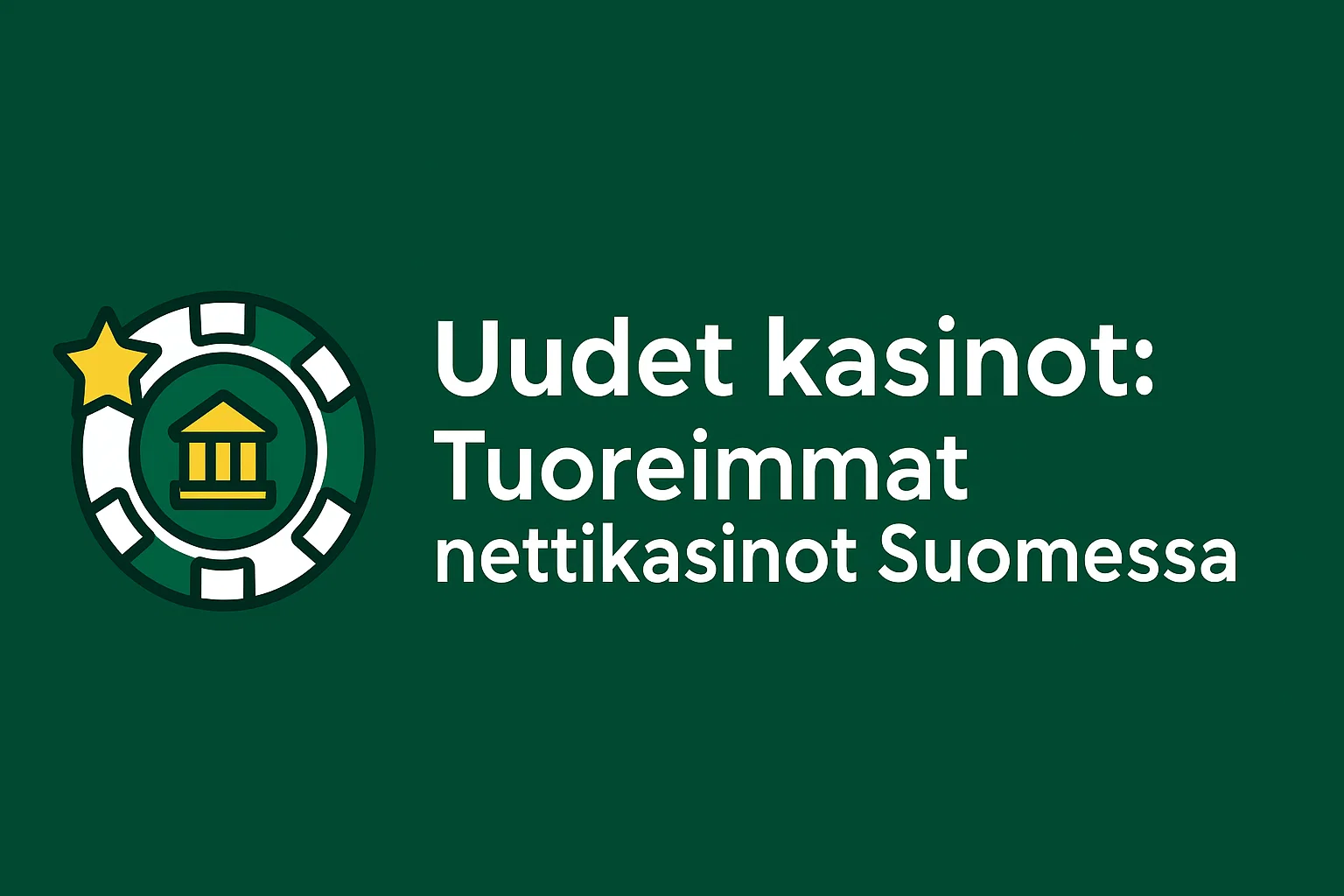Uudet kasinot: Tuoreimmat nettikasinot Suomessa